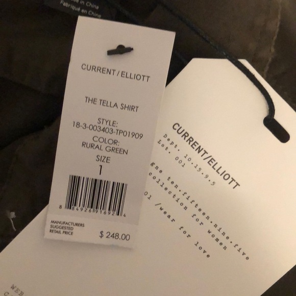 CURRENT Elliott cotton twill pintucked shirt - Picture 8 of 8